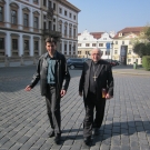 Milý kolega Eda Kastner s kardinálem Miloslavem Vlkem.Autorem fotografie z akce 2. dubna 2014 je pan Petr Holovský